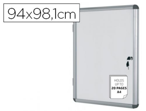 Vitrina de anuncios bi-office fundo magnetico extraplana de interior 94x98,1 cm , Bi-office , 62862 , 5603750520092